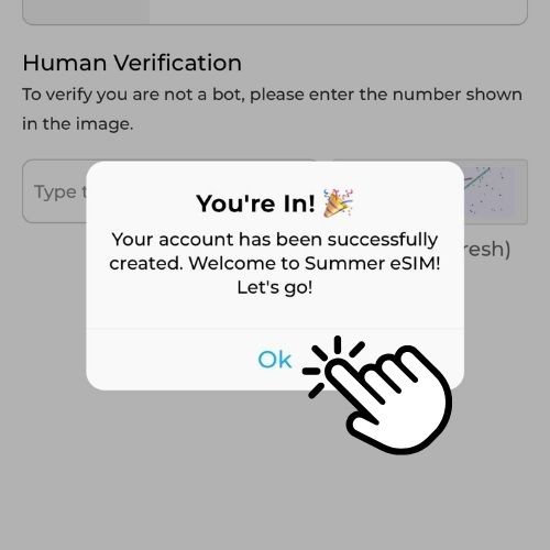 Step 7: Let's Create Your Account
