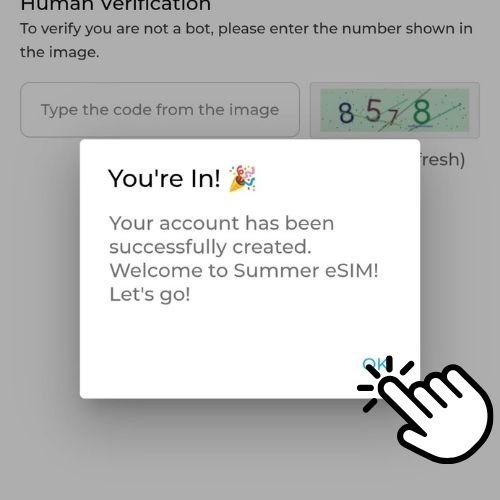 Step 6: Let's Create Your Account