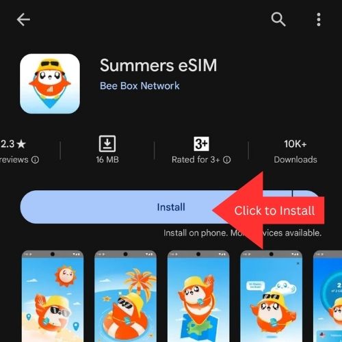Play Store Page