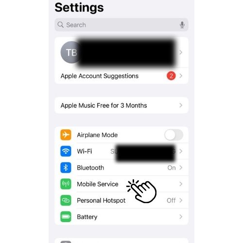 Locate the eSim Setting Page