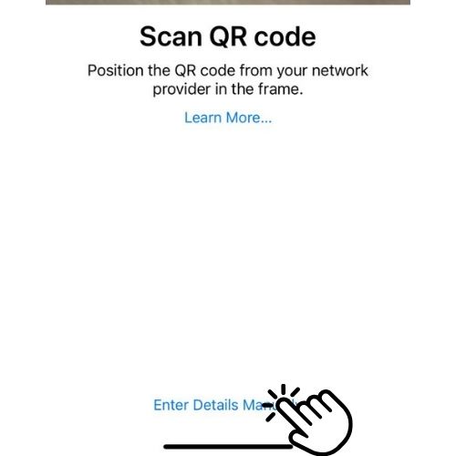 Choose to Enter Details Manually